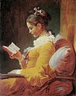 Jean Fragonard Young Girl Reading painting